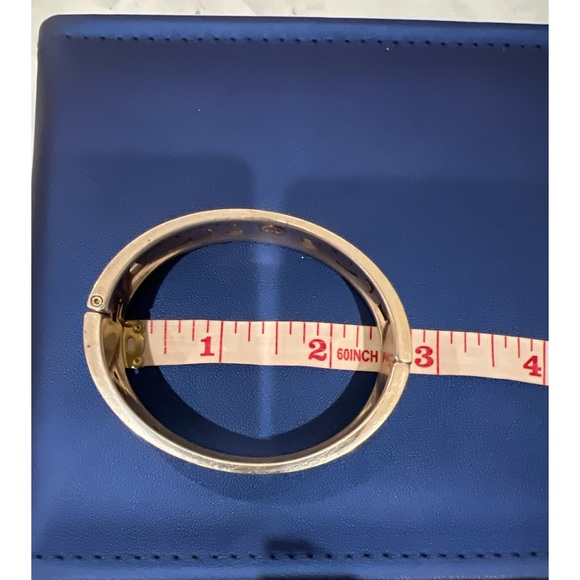 Brighton Scroll Silver Tone Hinged Bangle Bracelet - Picture 5 of 6